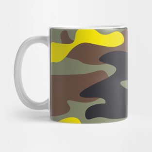 Yellow camo Military Mug